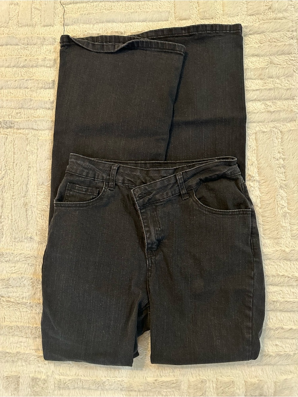 Tall medium flare black jeans